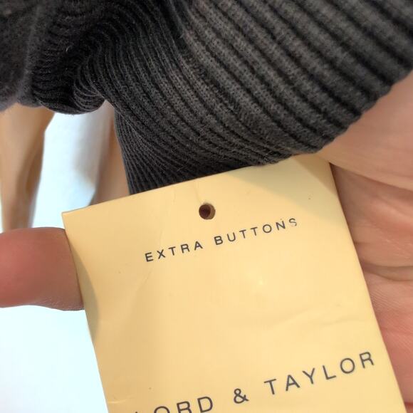 Vintage Lord & Taylor Camel Brown Leather Blazer Jacket Size 16 - Beautiful! - Picture 9 of 10